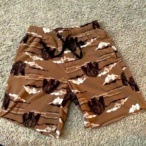 Men’s bear fleece soft shorts